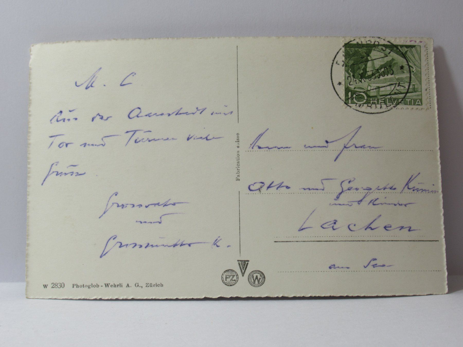 Cartoline postali: Solothurn , Die Bastion 1953 – Usato da Grenchen venduto da Bluemchen1900 1