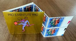 1990, Pro Juventute, Markenheft, spielende Kinder/gold ** 3