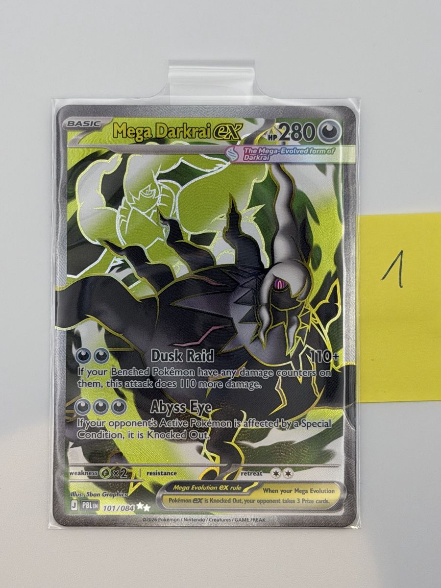 Pokémon Carte collezionabili: Pokémon Mega Darkrai ex 101/084 – Nuovo (secondo la descrizione) da Uster venduto da CDM96