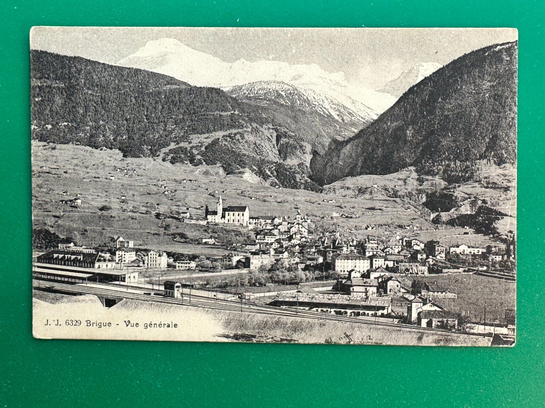 Cartoline postali: Brig - Brigue - Vue générale - 1921 – Usato da Steg VS venduto da _vinci_