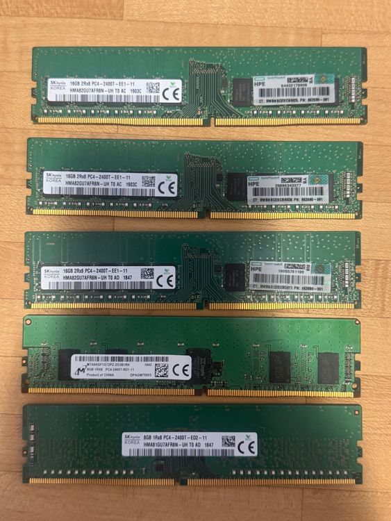 64GB DDR4 ECC RAM Set – HPE / SK hynix / Micron PC4-2400T (Gebraucht ...