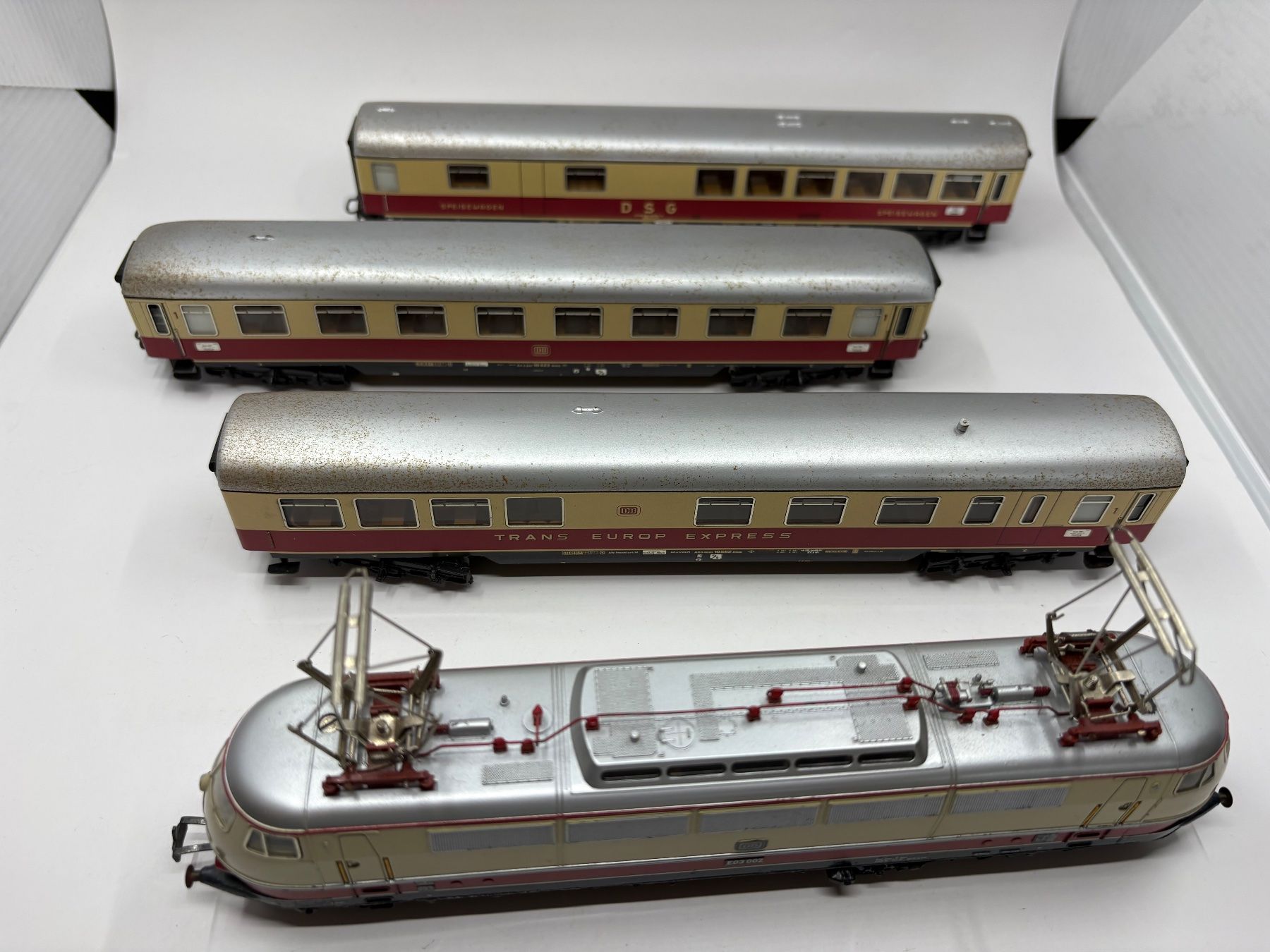 Märklin Modellini di ferrovie: Märklin DB-TEE Zugset ca. 1970 H0 – Usato da Forch venduto da Hanimann-Robinson 1