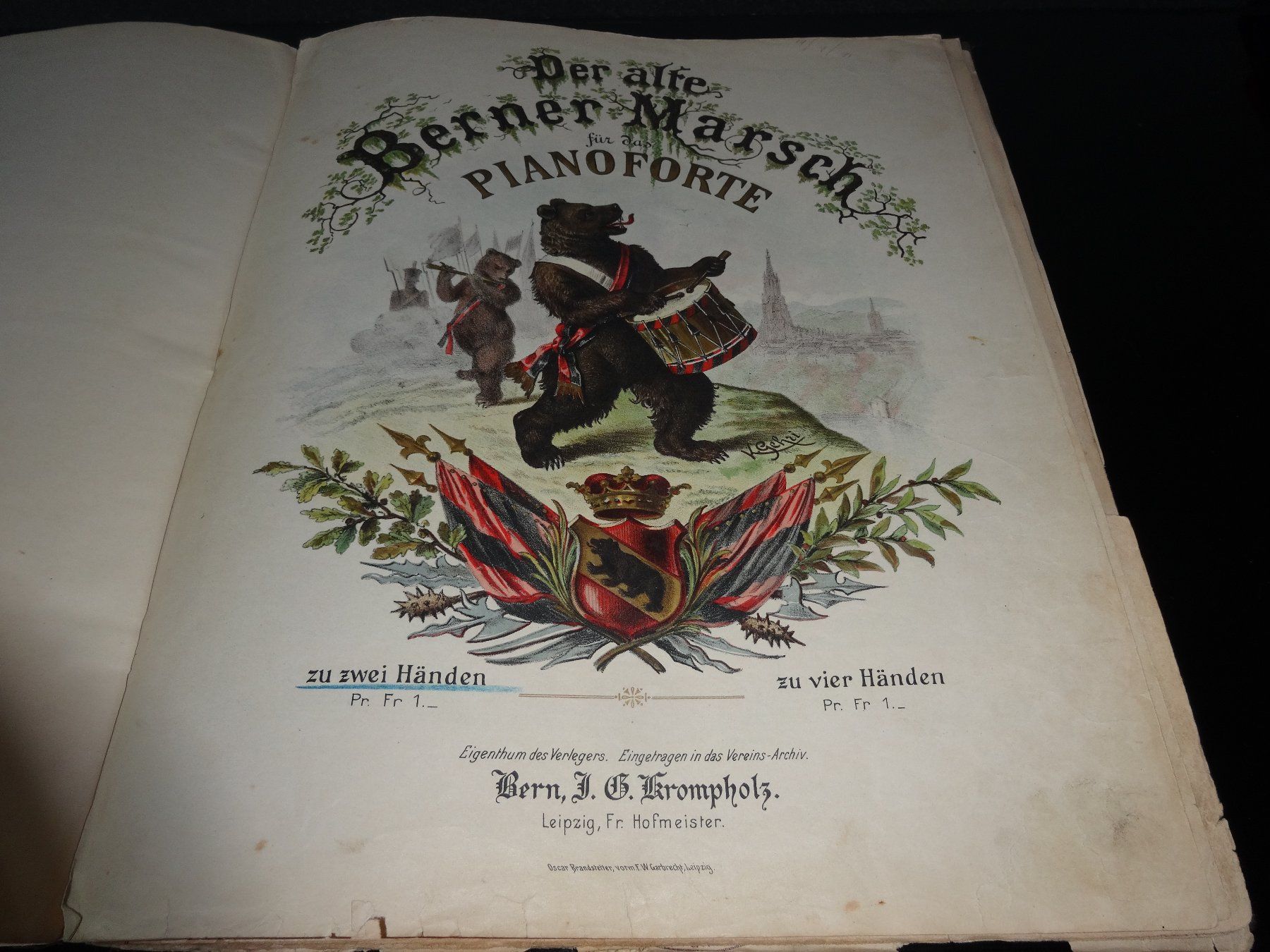 Libri: antik Der Berner March Pianoforte – Usato da Neerach venduto da jenny062 2