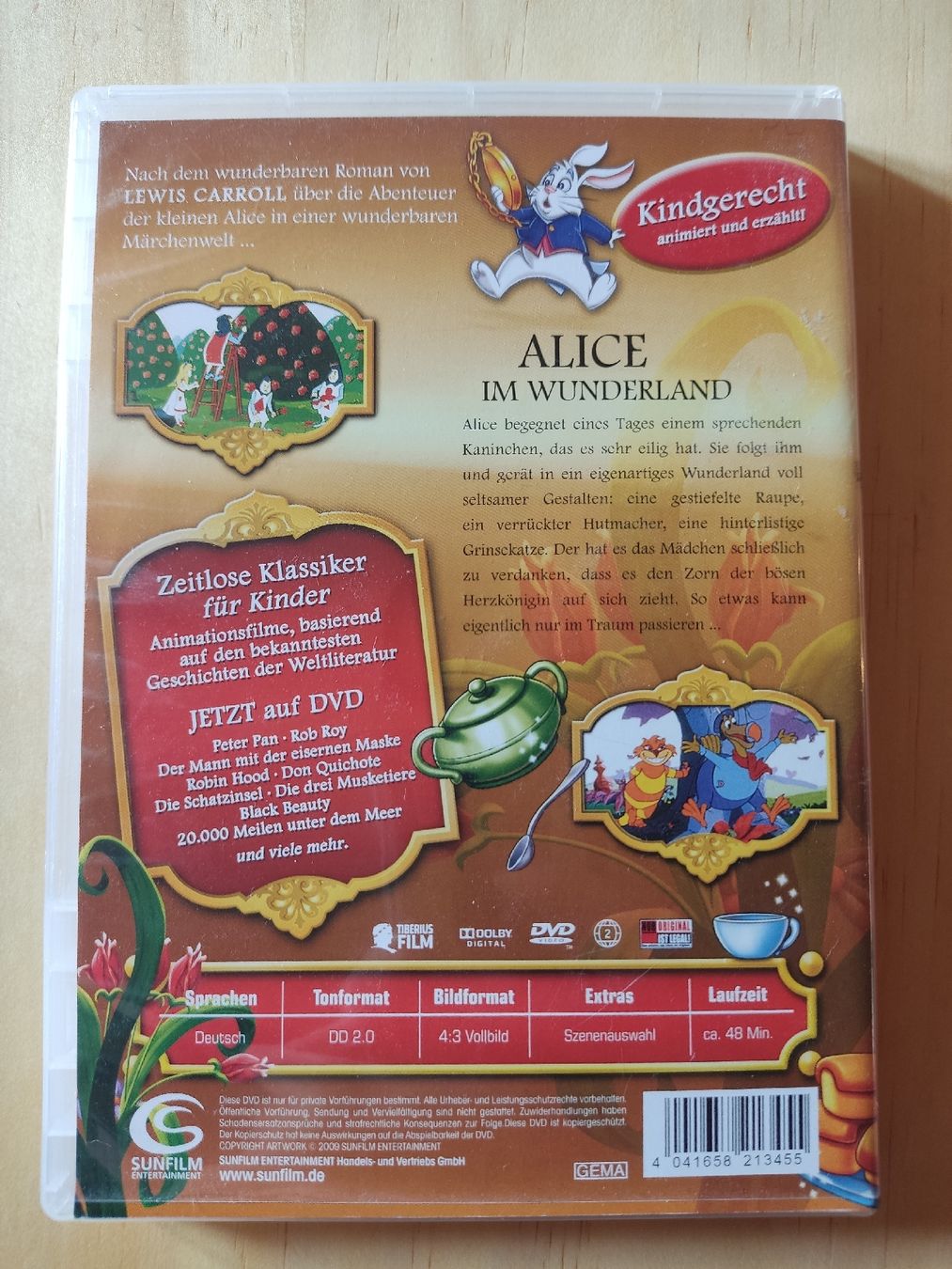 Alle DVDs: DVD Alice im Wunderland – Gebraucht aus Sarnen von twen_sternensee 1