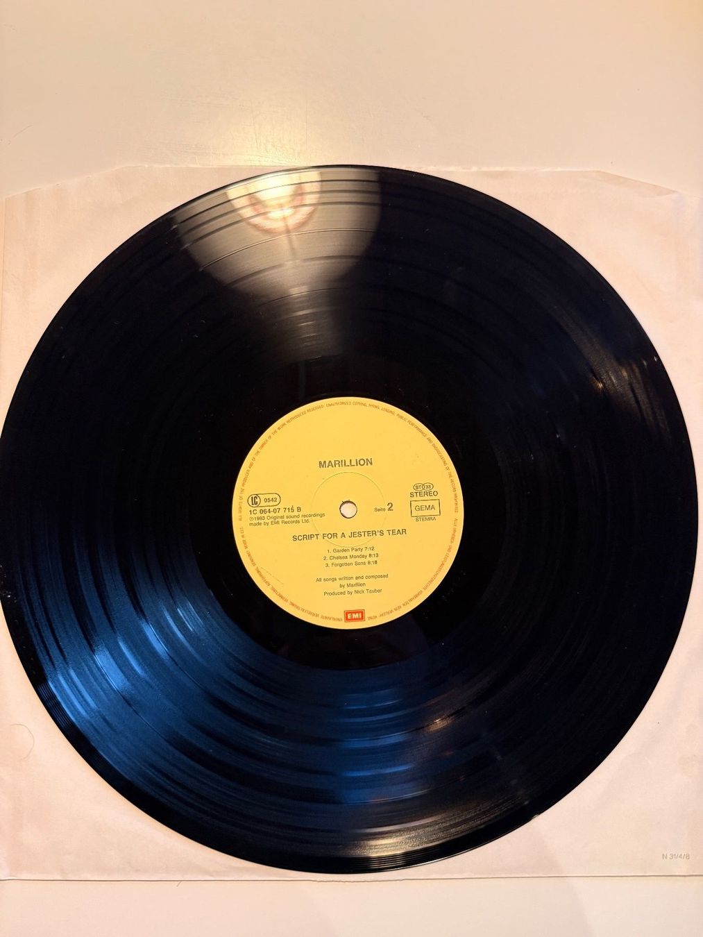 Schallplatten: Marillion – Script For A Jester's Tear - Original 9183 – Gebraucht aus Unterägeri von hero87333 2