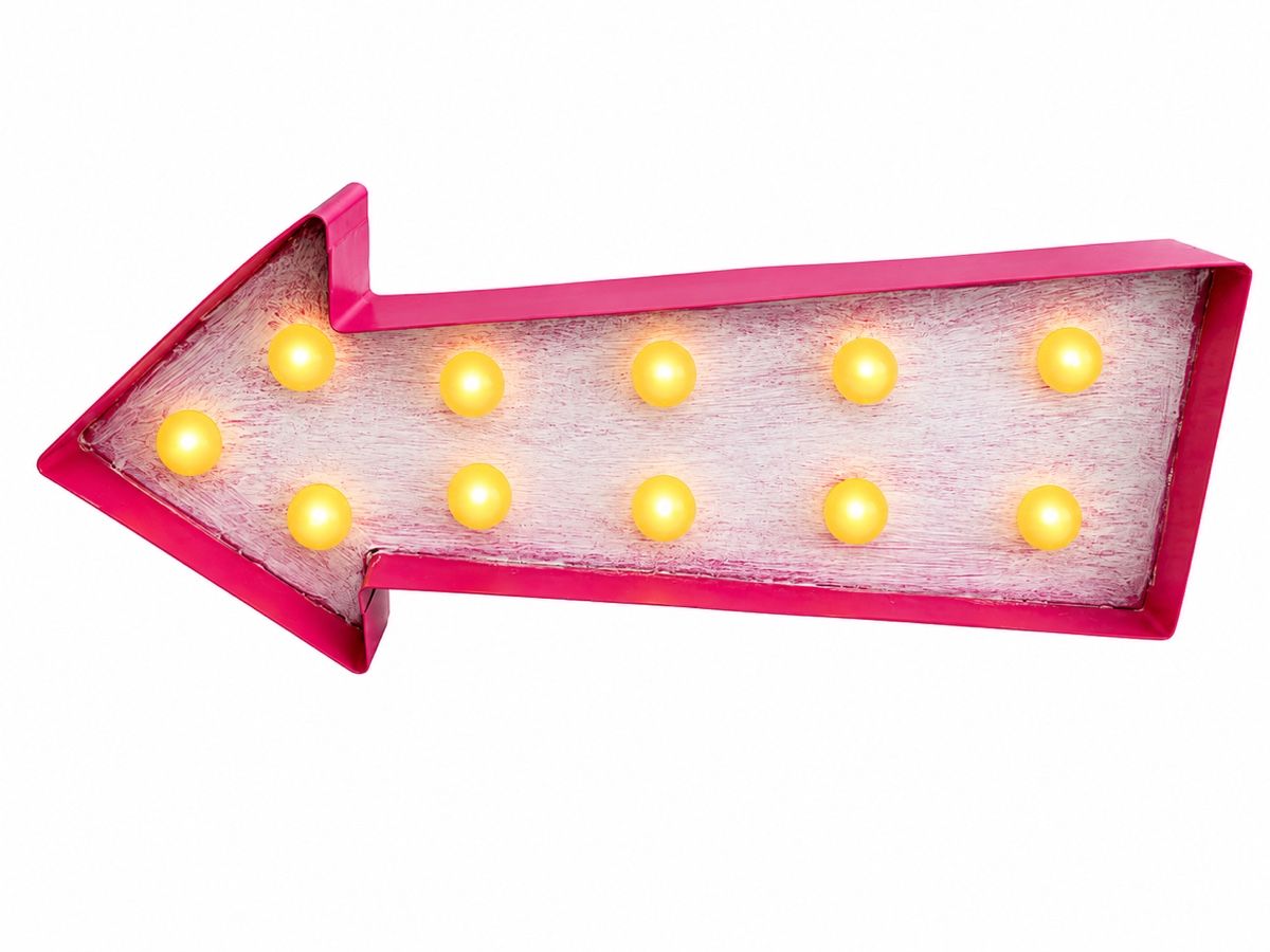 Alle Dekorationen: Dekoleuchte Pfeilform mit Lichterkette – Gebraucht aus Freienbach von SwissTopDeals 1