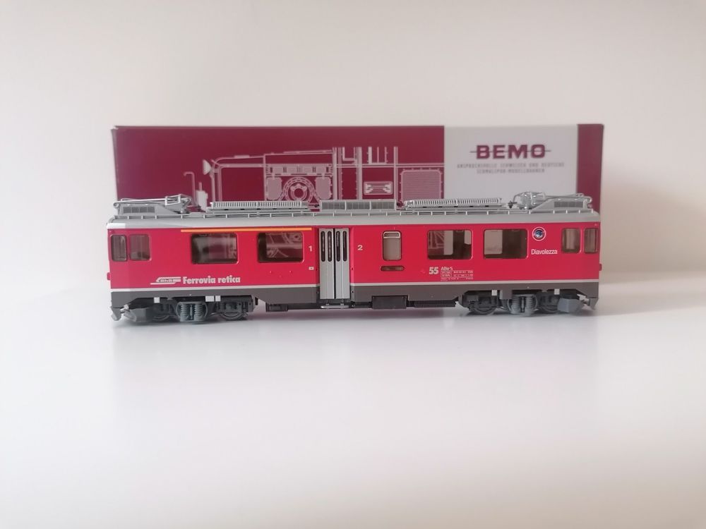 Bemo Modelleisenbahnen: Bemo 1369 107 RhB ABe 4/4 Nr. 55 Digital Sound – Gebraucht aus Viganello von Calanda747 4