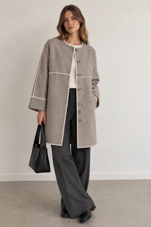 Neo Noir Kitty Twill Coat taille 38 - 50% laine