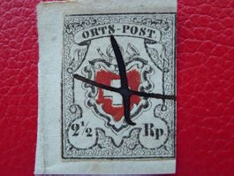 ORTS-POST: 13I (Type 5) mit TINTEN-Kreuz, Kat: 2'300.-