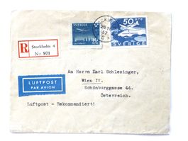 SCHWEDEN -1937 - R- / Lupo - Brief, STOCKHOLM nach WIEN