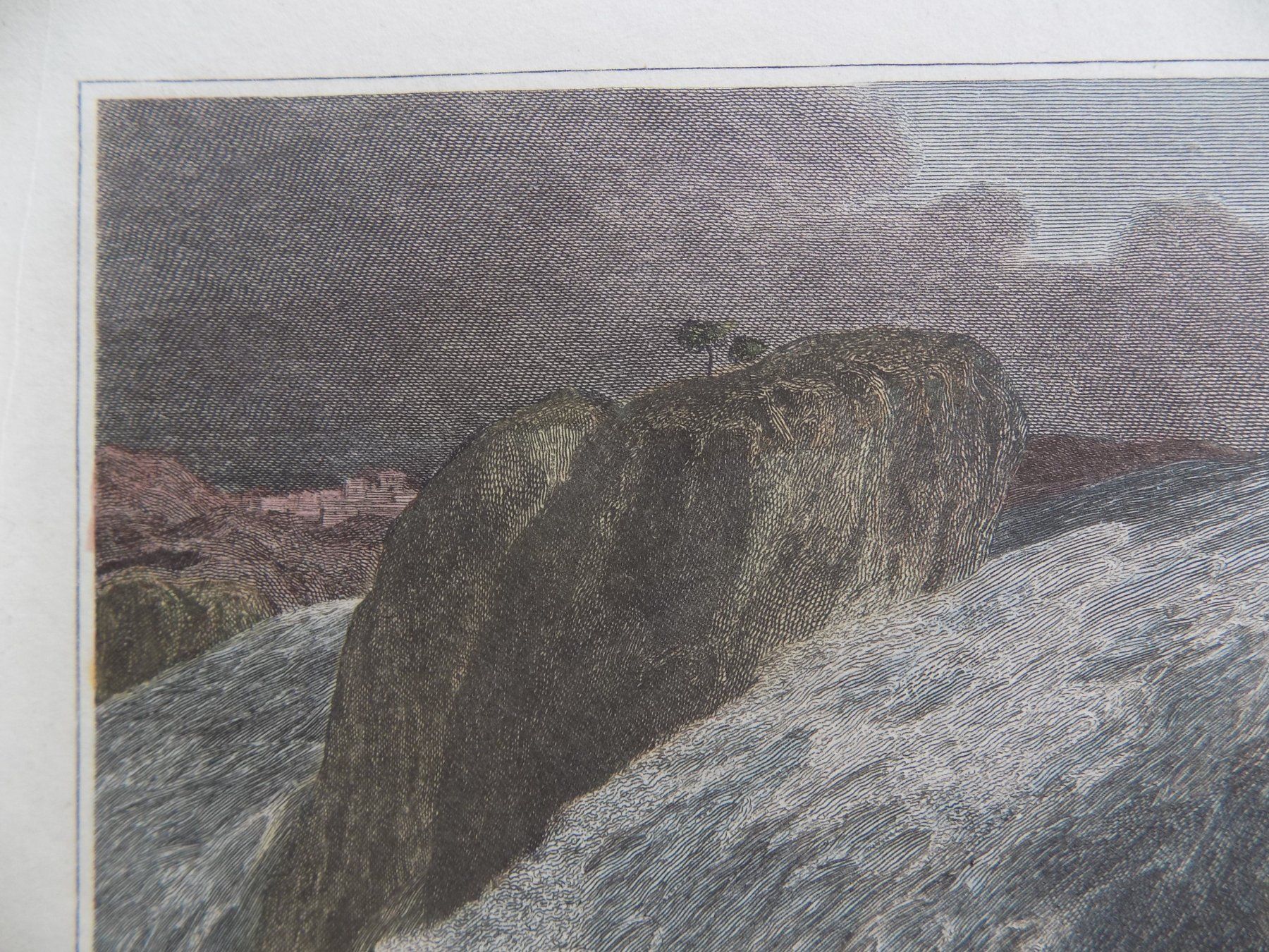 Incisioni: Rheinfall kolorierter Kupferstich – Usato da Risch venduto da Rischli15 4