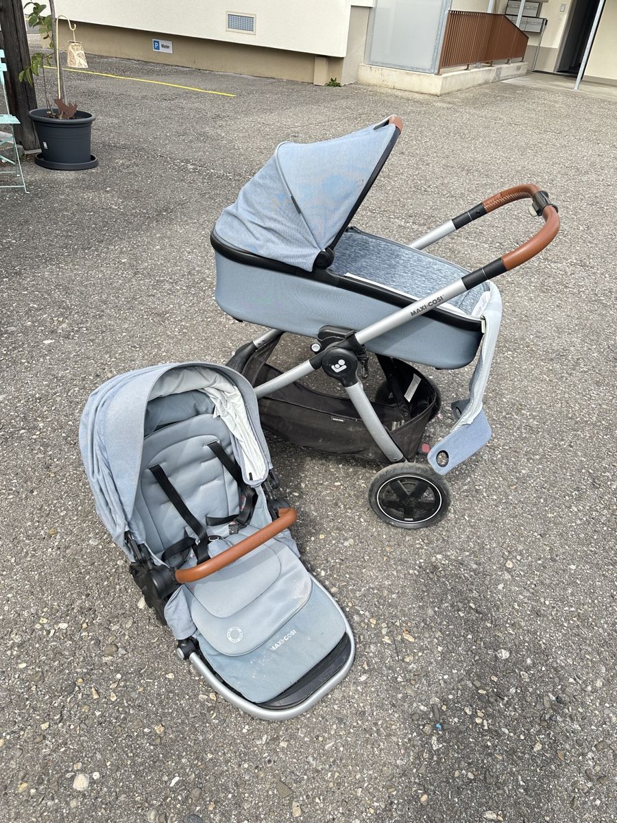 Maxi-Cosi Kinderwagen: Kinderwagen Maxi-Cosi 2-teilig hellblau gebraucht – Gebraucht aus Wangen an der Aare von jol_82h2 3