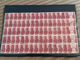 Steckkarte mit 75 Briefmarken „Architektur und Kunst“ 1979