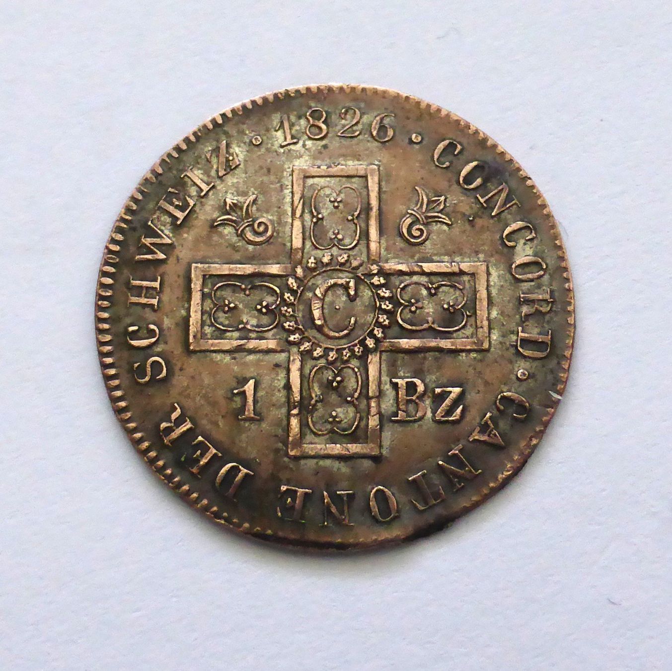 Toutes les monnaies: Canton BASEL , 1 Batzen 1826 – D'occasion à Buochs par ema-coins 3