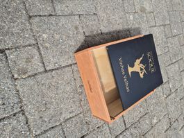 3er Weinkiste mit Schiebedeckel leer 32x28.2x11.5cm