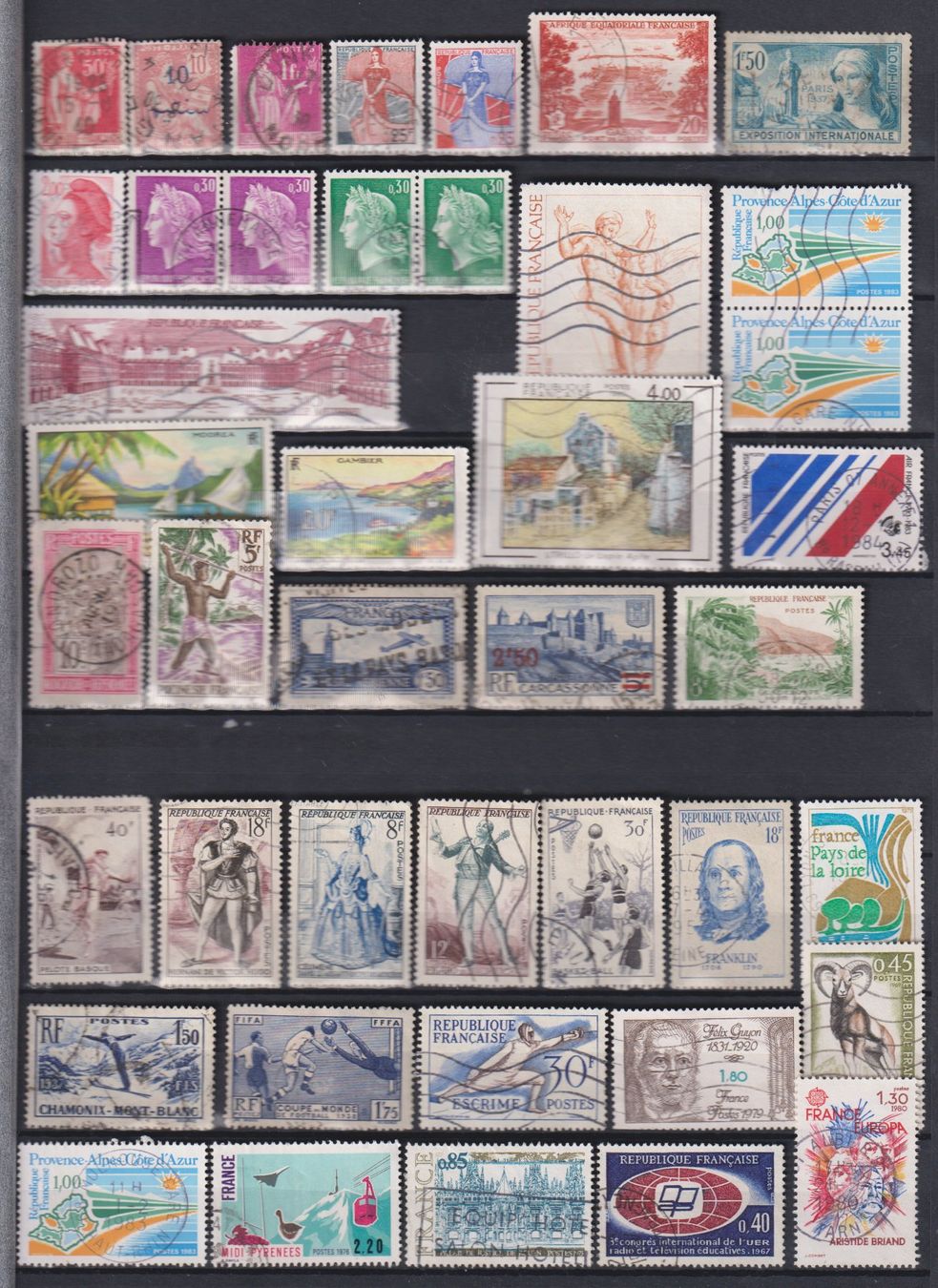 Tutti i francobolli: Lot, Sammlung Frankreich. Gest. Teils Kolonien. – Usato da Koblenz venduto da Boerse6 2