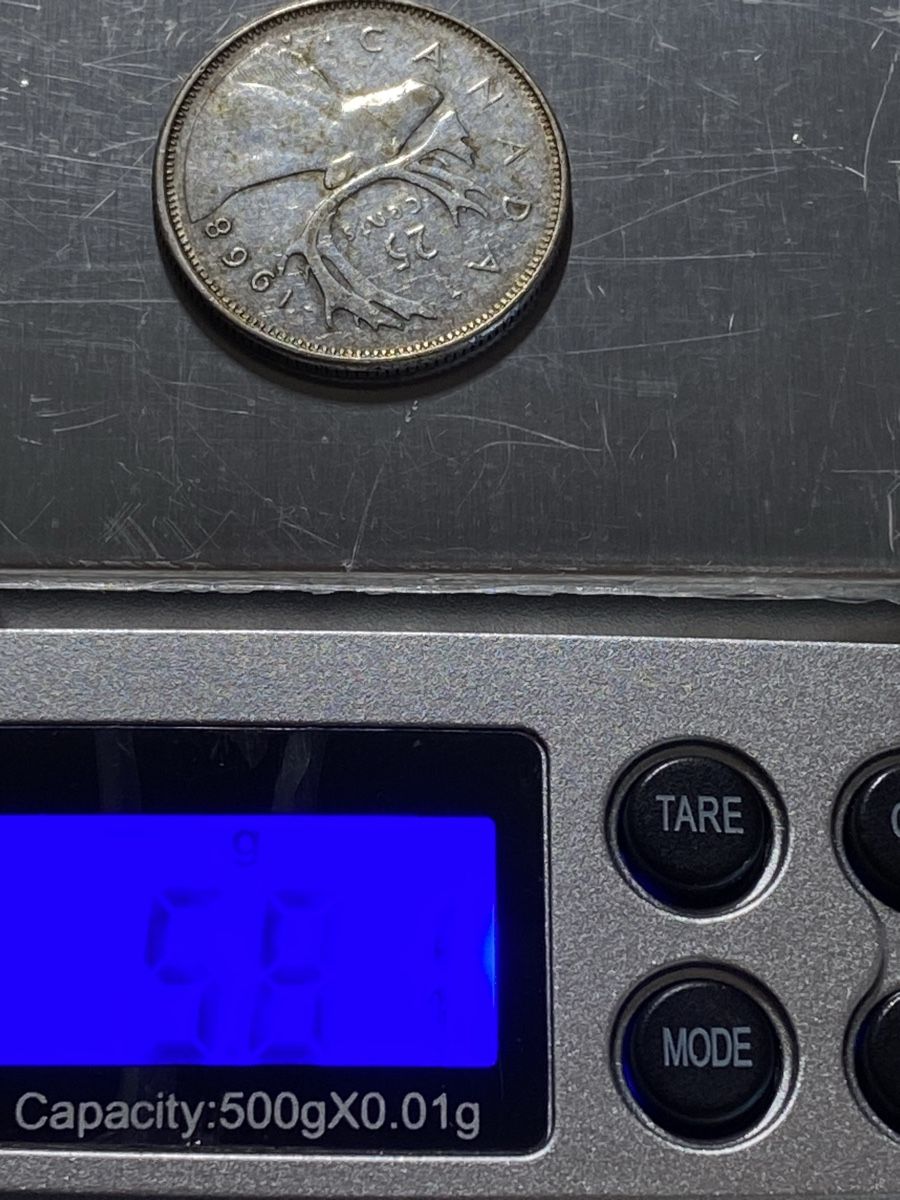 Toutes les monnaies: Canada - 25 cents - 1968 - Elisabeth - AG  – D'occasion à Payerne par Mike1682 2