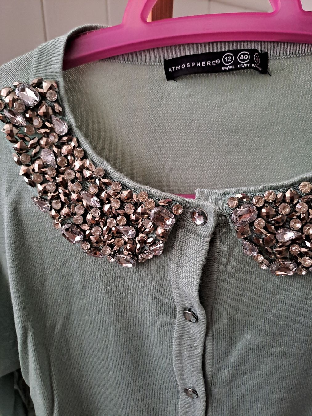 Jacken: Strickjacke Atmosphere Grösse 38 mintgrün  – Gebraucht aus Rickenbach LU von bishiida 1
