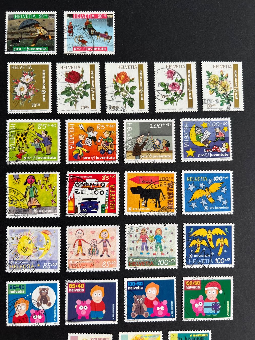 Alle Briefmarken: PJ Sätze von 2000-2022 gestempelt – Gebraucht aus Braunau von Desil2511 2