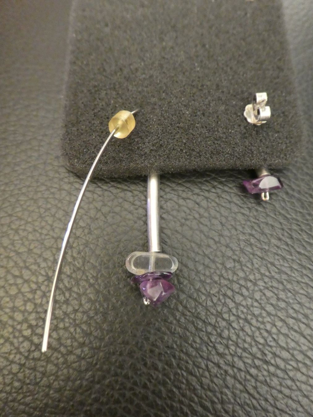 Orecchini pendenti & Orecchini a lobo: Ohrringe, Silber mit Amethyst. – Usato da Andelfingen venduto da Annegret06 1