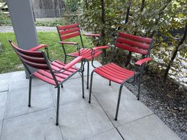 3x Gartenstuhl stapelbar 