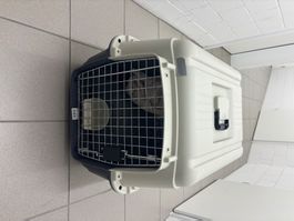 Katzen/Hundetransportbox grau weiss gutem Zustand