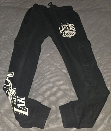 Schwarze Los Angeles Lakers Jogginghose, Gr. 140 cm