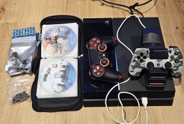 🎮 PlayStation 4 mit 2 Controllern, Ladestation & 23 Spielen