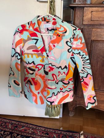 EMILIO PUCCI Structured Cotton Blazer as NEW 42 AUTHENTIC