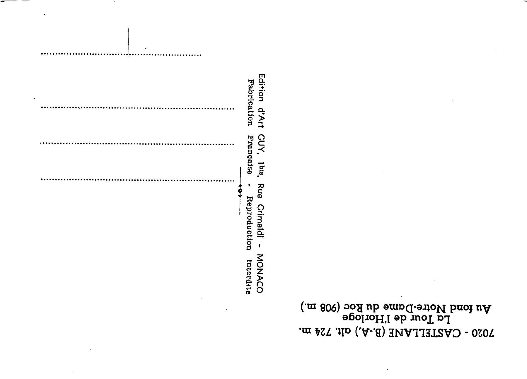 Ansichtskarten: 3x Castellane – Gebraucht aus Ottikon b.Kemptth. von Neptun1974 1