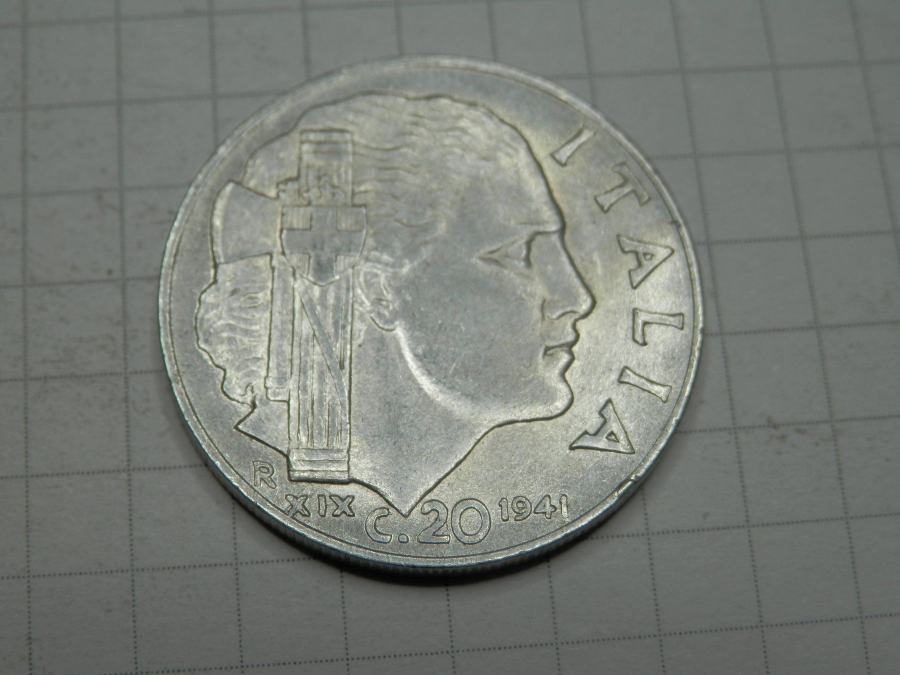 Tutti le monete: Italien 20 Centesimi, 1941 – Usato da Weiach venduto da weiach81