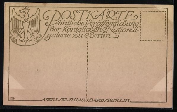 Cartoline postali: Arnold Böcklin: Gefilde der Seligen, Dr – Usato da Berlin venduto da bartko-reher 1