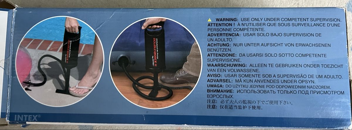Intex Pompe & Parti di ricambio: Luftpumpe INTEX mit grossem Volumen – Usato da Lengnau AG venduto da Mefari 1