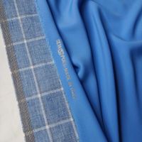 Seide Crêpe de Chinè Made in Italy 1.5x1.35m hellblau