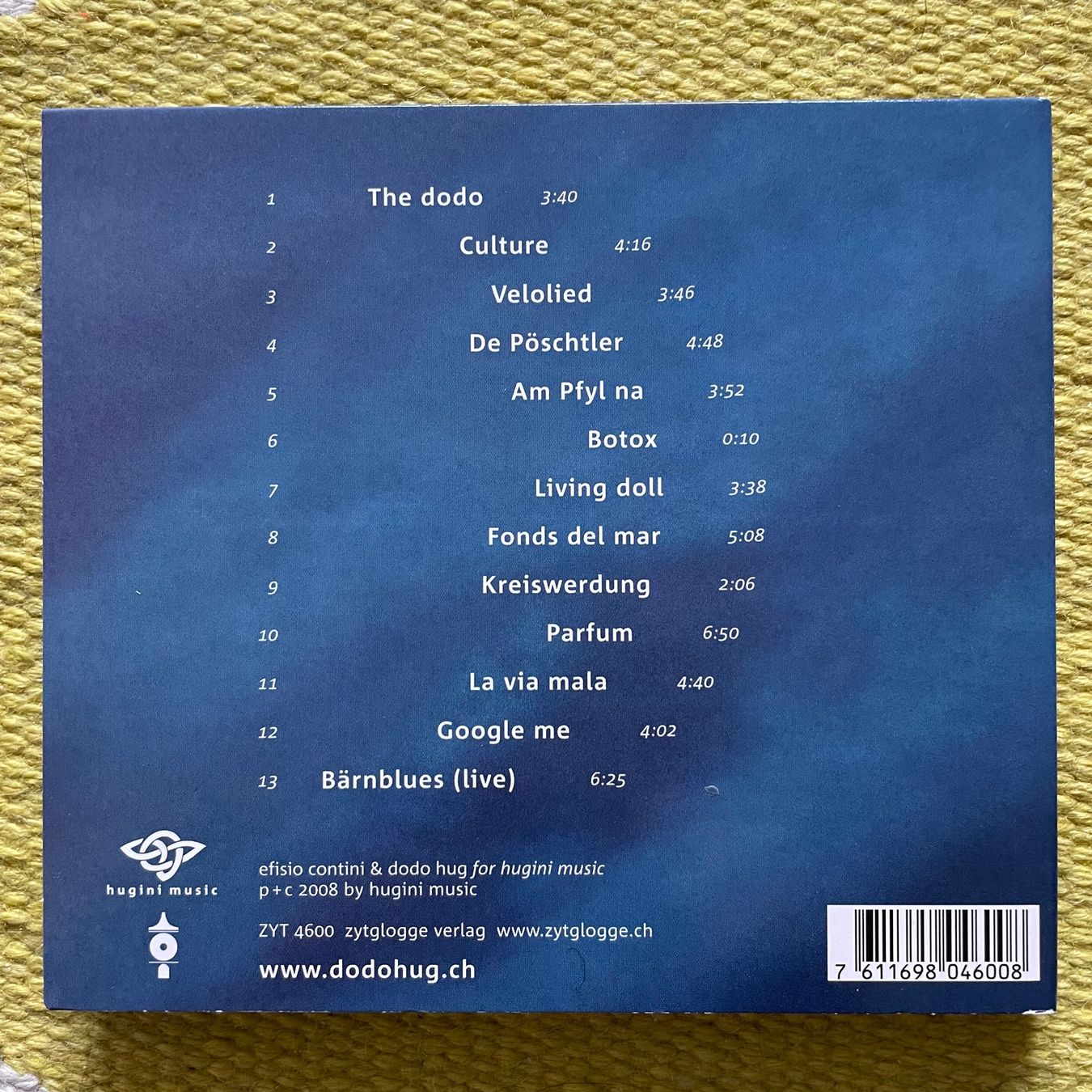 CD: DODO HUG-KREIS (DIGIPACK) – Usato da Rorschacherberg venduto da CD-Roli 1