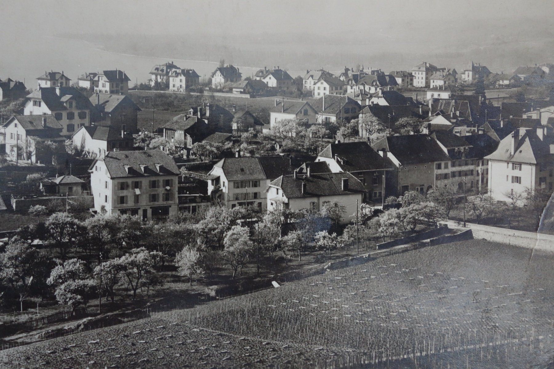 Ansichtskarten: PESEUX - vue generale - ca. 1930 - verschickt 1950 – Gebraucht aus Ibach von Ibanto 1