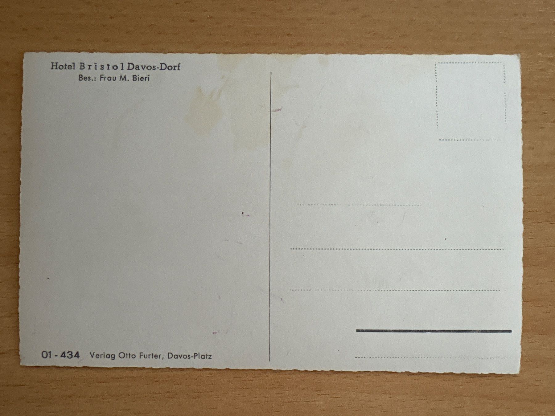 Cartes postales: Ansichtskarte Hotel Bristol Davos Dorf – D'occasion à Ibach par lisch3 1