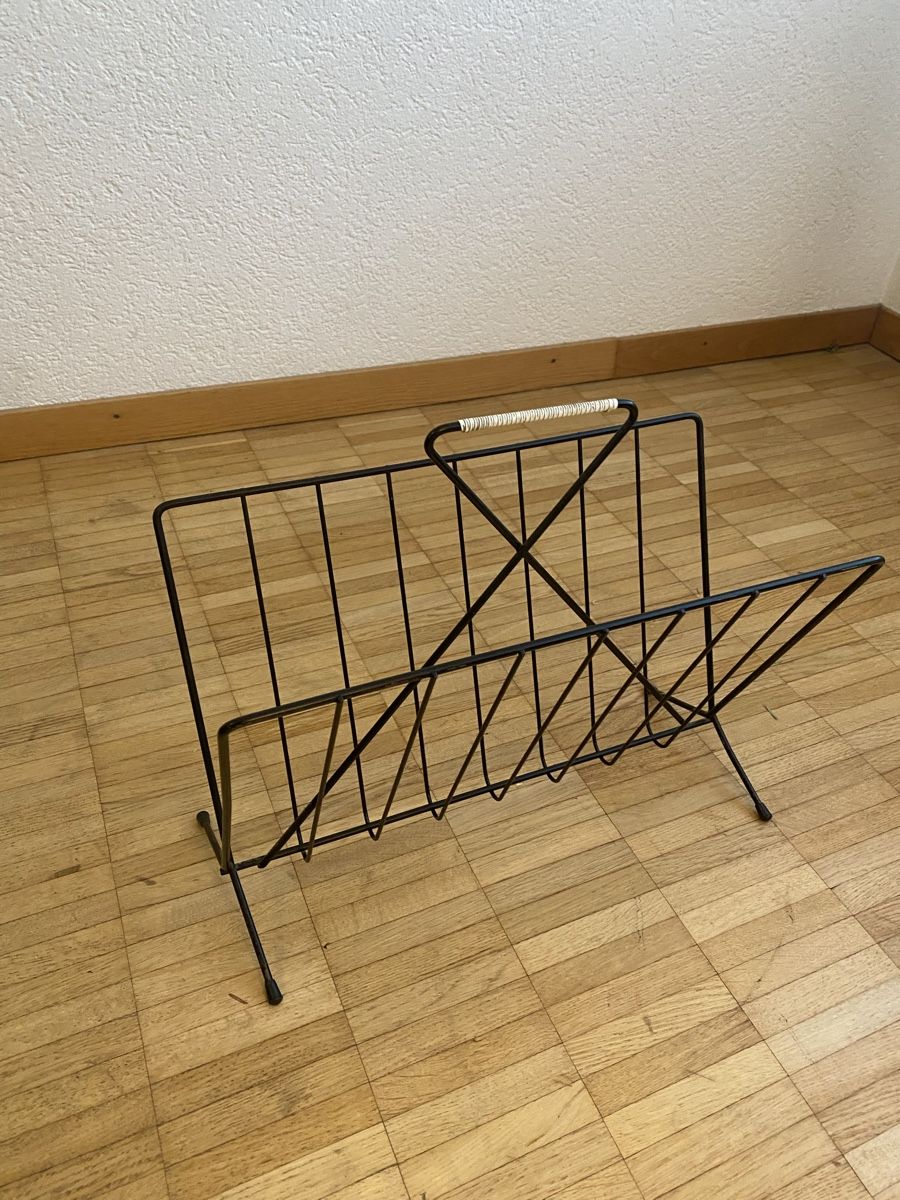 Sonstiges für Haushalt & Wohnen: 60 er Jahre Magazinständer Metall – Gebraucht aus Winterthur von grischa_2000