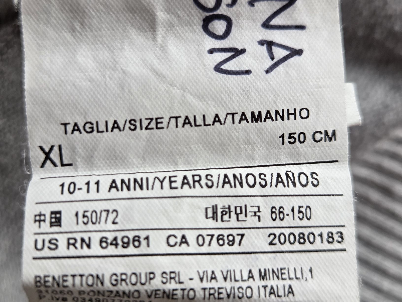 Benetton Altro abbigliamento per bambina: Benetton Strickjacke grau Gr. 150 – Usato da Villars-sur-Glâne venduto da richardette 5