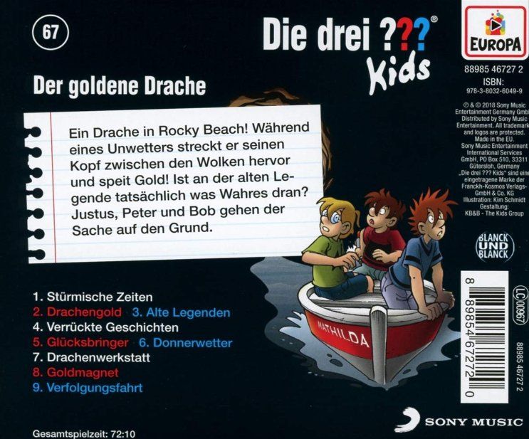 CD: Die drei ??? Kids   067/Der goldene Drache CD – Nuovo e nell'imballaggio originale da Männedorf venduto da Molum 1
