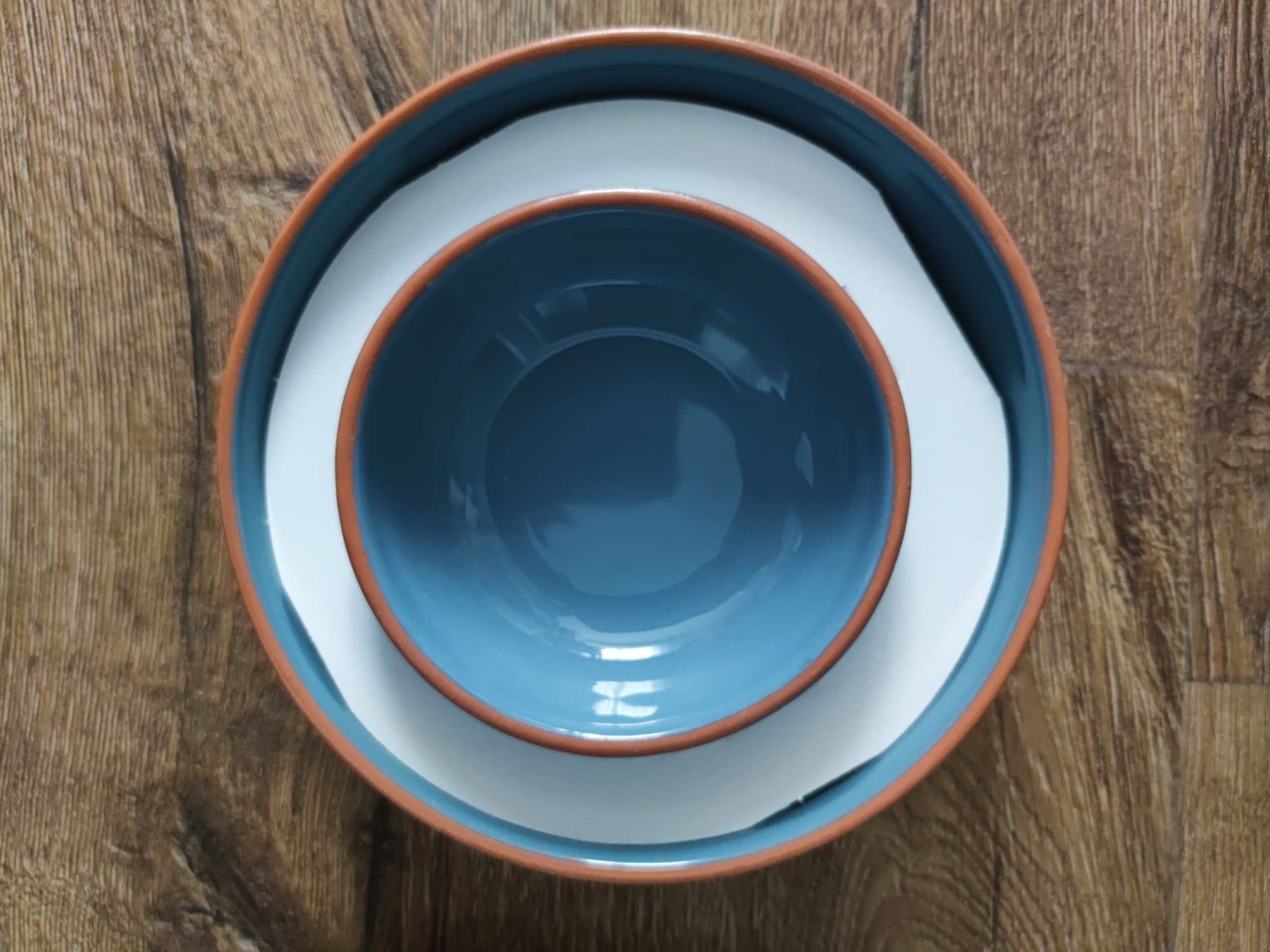Set di piatti: 2 Jamie Oliver Serving Bowl / Schale - Terracotta – Nuovo e nell'imballaggio originale da Fribourg venduto da Elyngwen 2