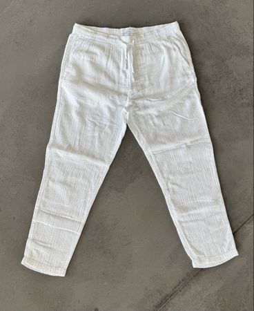 Leichte Célio Musselin Hose weiss Gr. XL Sommer Hose 