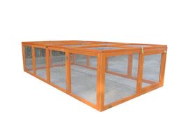 Freilaufgehege / Kaninchengehege mit Abdeckung - 200x114cm