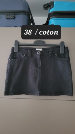 Mini jupe jean en coton 100%  taille M/ CLOCKHOUSE