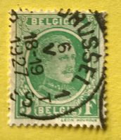 Briefmarken aus Belgien König Albert I. gestempelt 