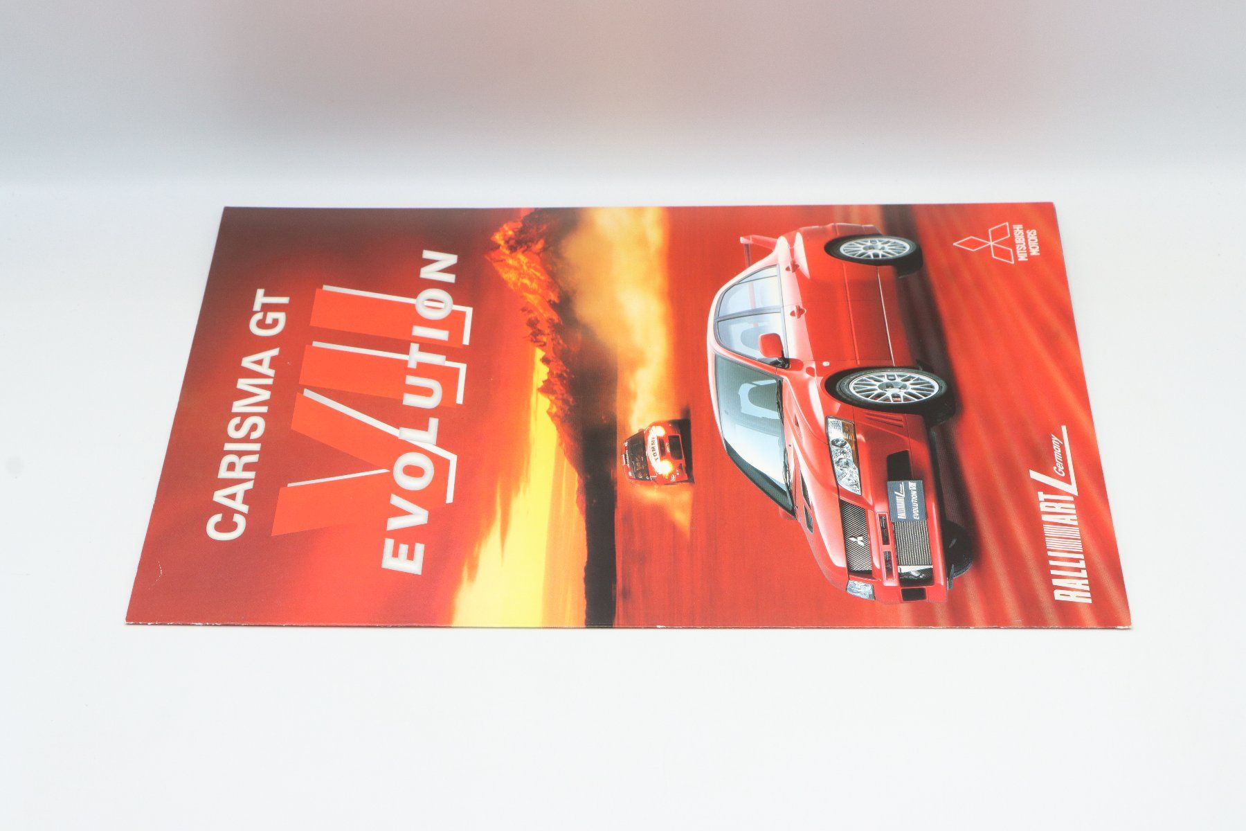 Mitsubishi Documenti: Mitsubishi Lancer Evolution VII Carisma GT 2002 Prospektblat – Usato da Bühl b.Aarberg venduto da Collectorpassions 3