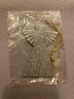 Engel Anhänger Glitzer Silber Weihnachten Deko Baum Türe