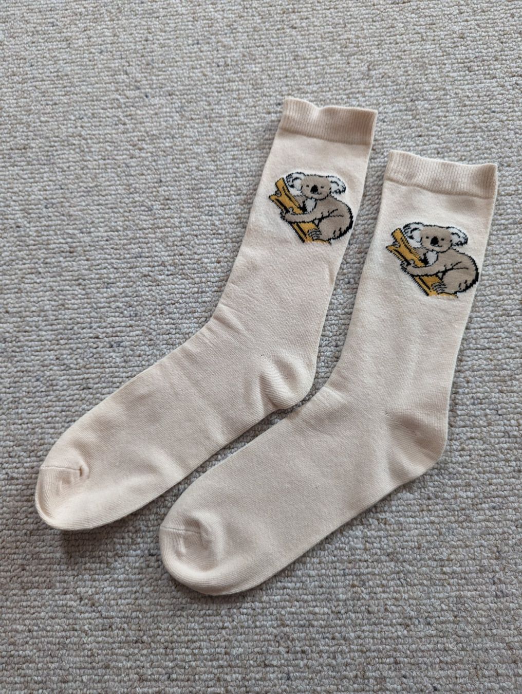 Calze: Socken mit Koala-Motiv beige – Nuovo (secondo la descrizione) da Spiez venduto da Crazyduck