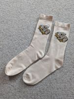 Socken mit Koala-Motiv beige