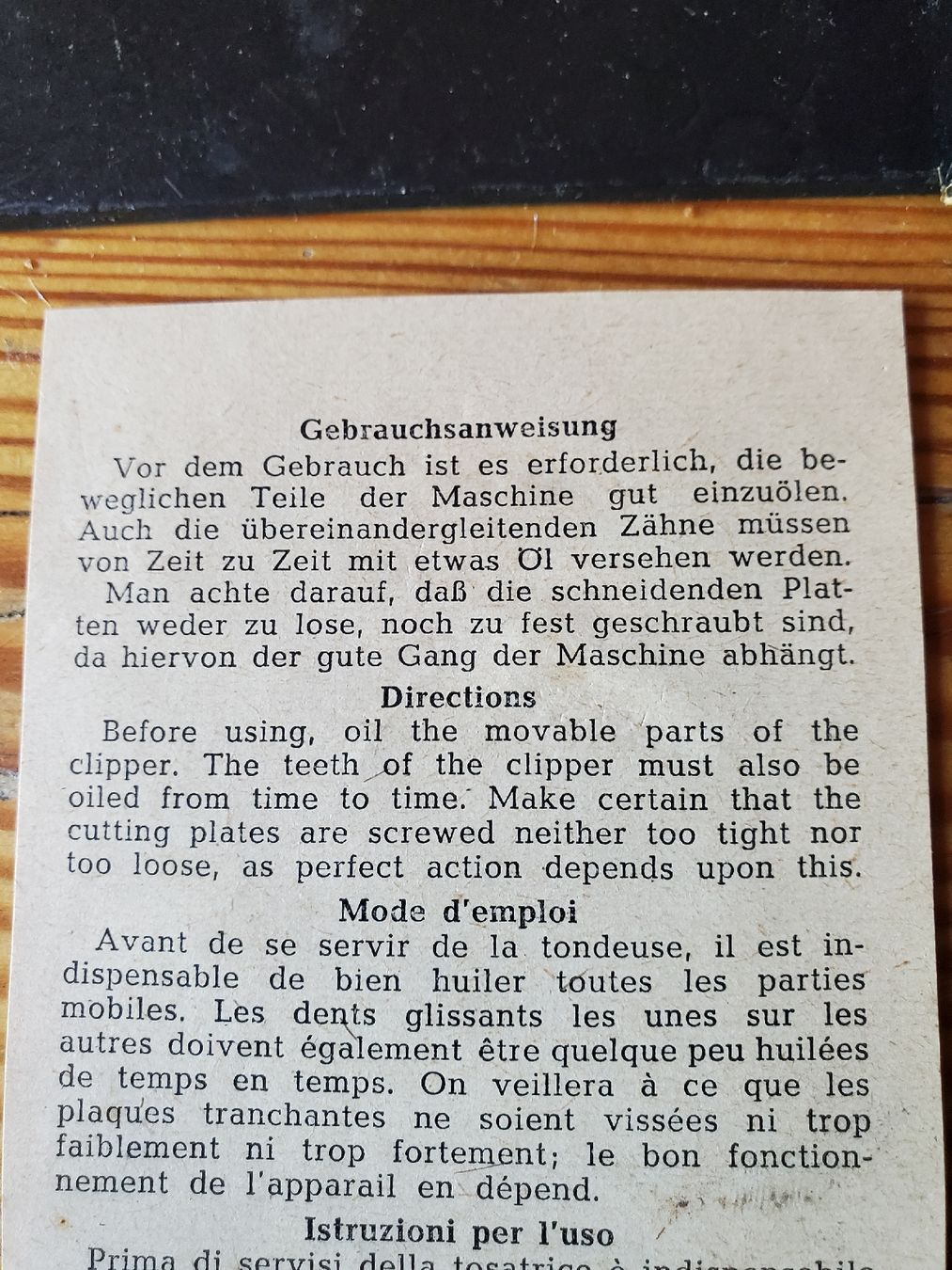Taglio: Haarschneidemaschine made in Germany – Usato da Hausen AG venduto da Lothar64 4